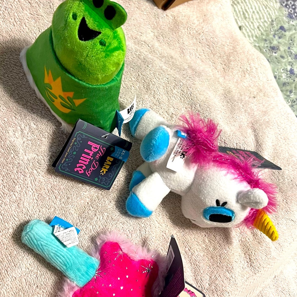 Bark box stuffed toys